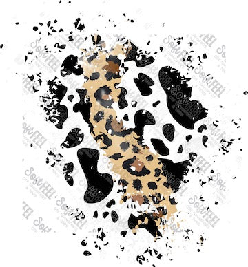 Leo Cow Patch 6 - Patches &amp; Patterns - Direct To Film Transfer / DTF - Heat Press Clothing Transfer