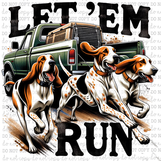 Let Em Run 3 Hound - Hunting - Cheat Clear Waterslide™ or Cheat Clear Sticker Decal