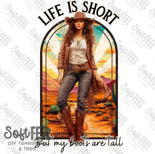 Life Is Short - Country Western / Women's - Direct To Film Transfer / DTF - Heat Press Clothing Transfer