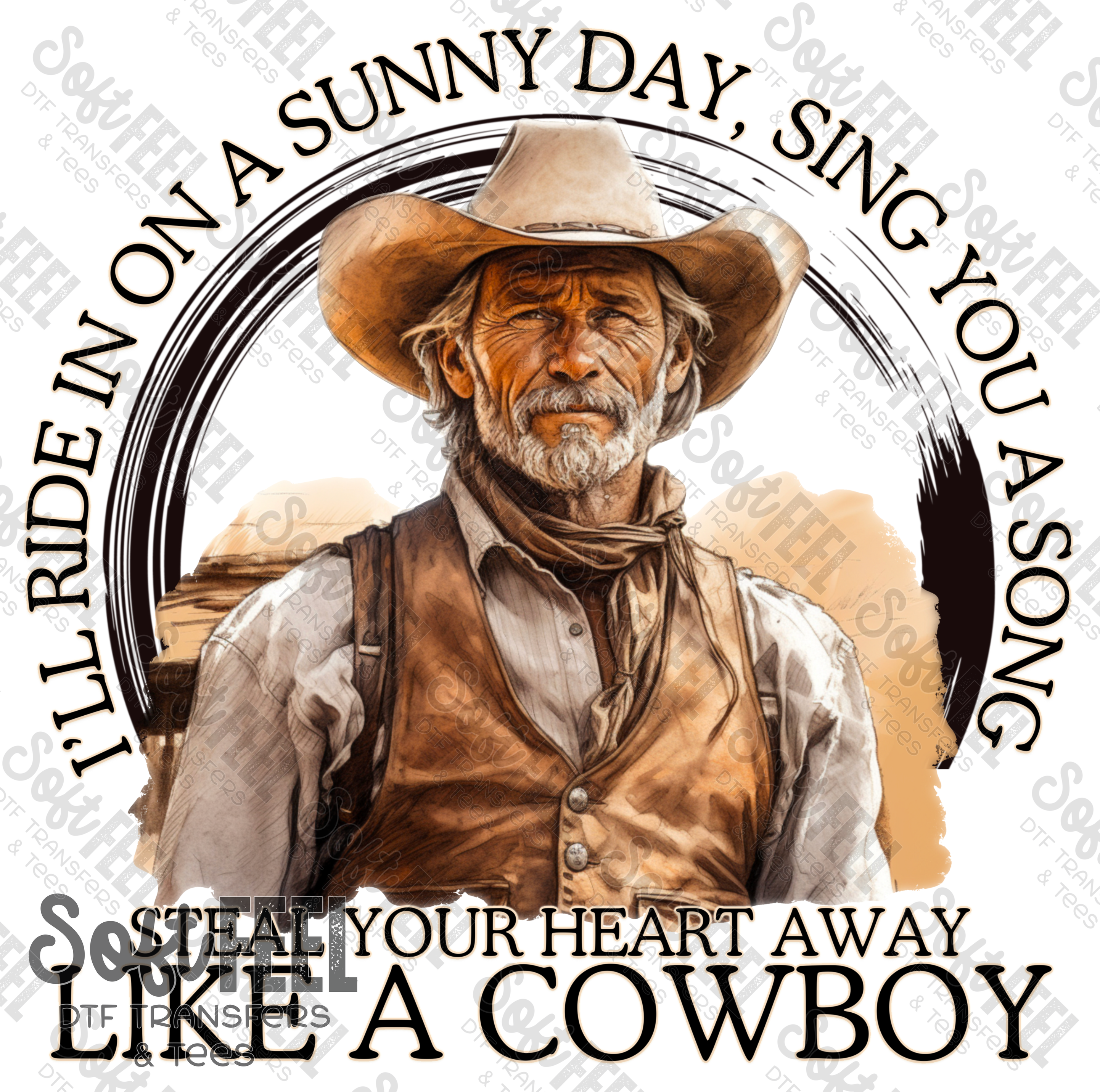 Steal Your Heart Away - Country Western / Women&#39;s - Direct To Film Transfer / DTF - Heat Press Clothing Transfer
