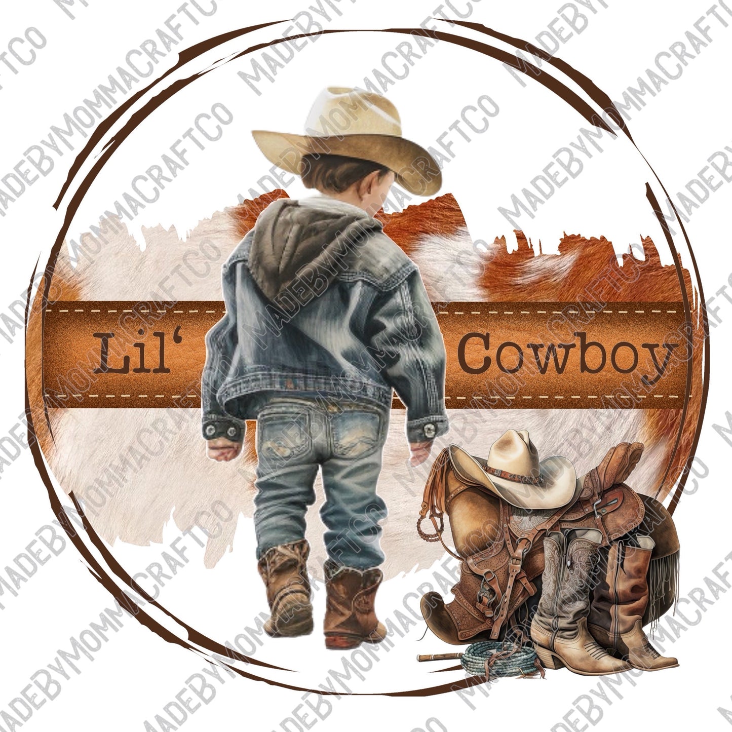 Lil Cowboy - Cheat Clear Waterslide™ or White Cast Sticker