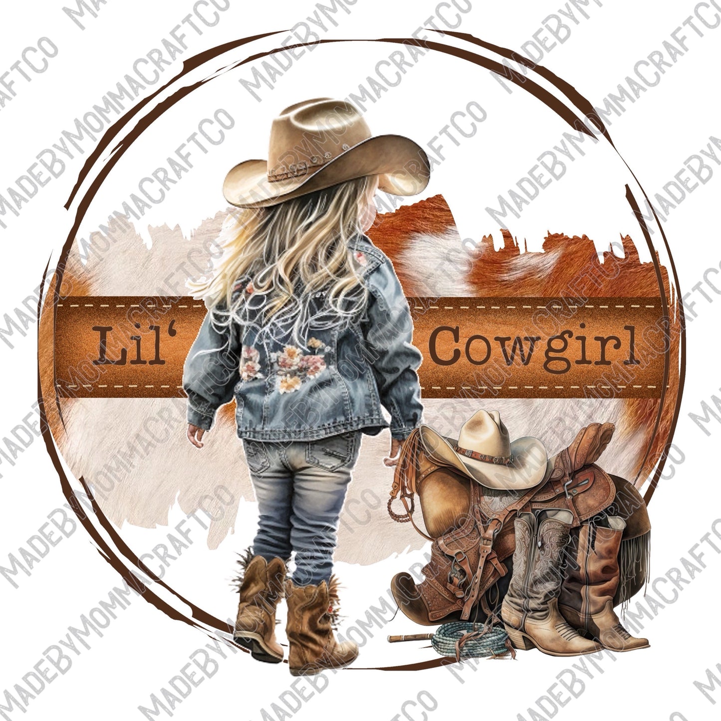 Lil Cowgirl - Cheat Clear Waterslide™ or White Cast Sticker