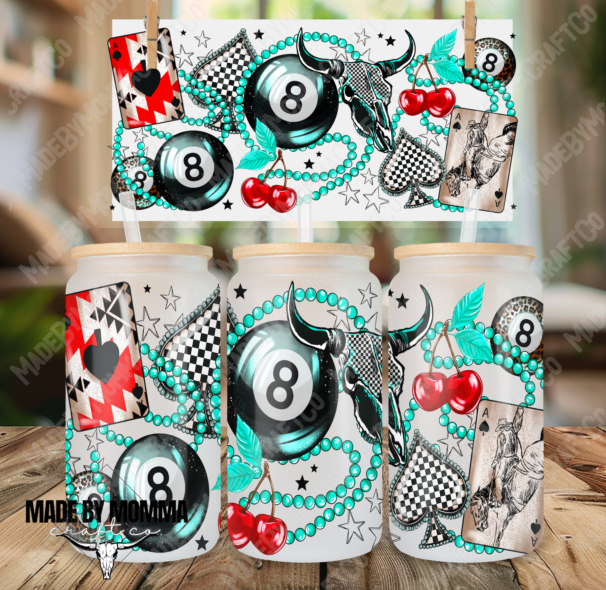 Lucky Girl Western 16oz UV DTF or Sublimation Wrap