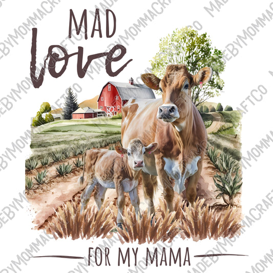 Mad Love For My Mama Cattle - Cheat Clear Waterslide™ or White Cast Sticker