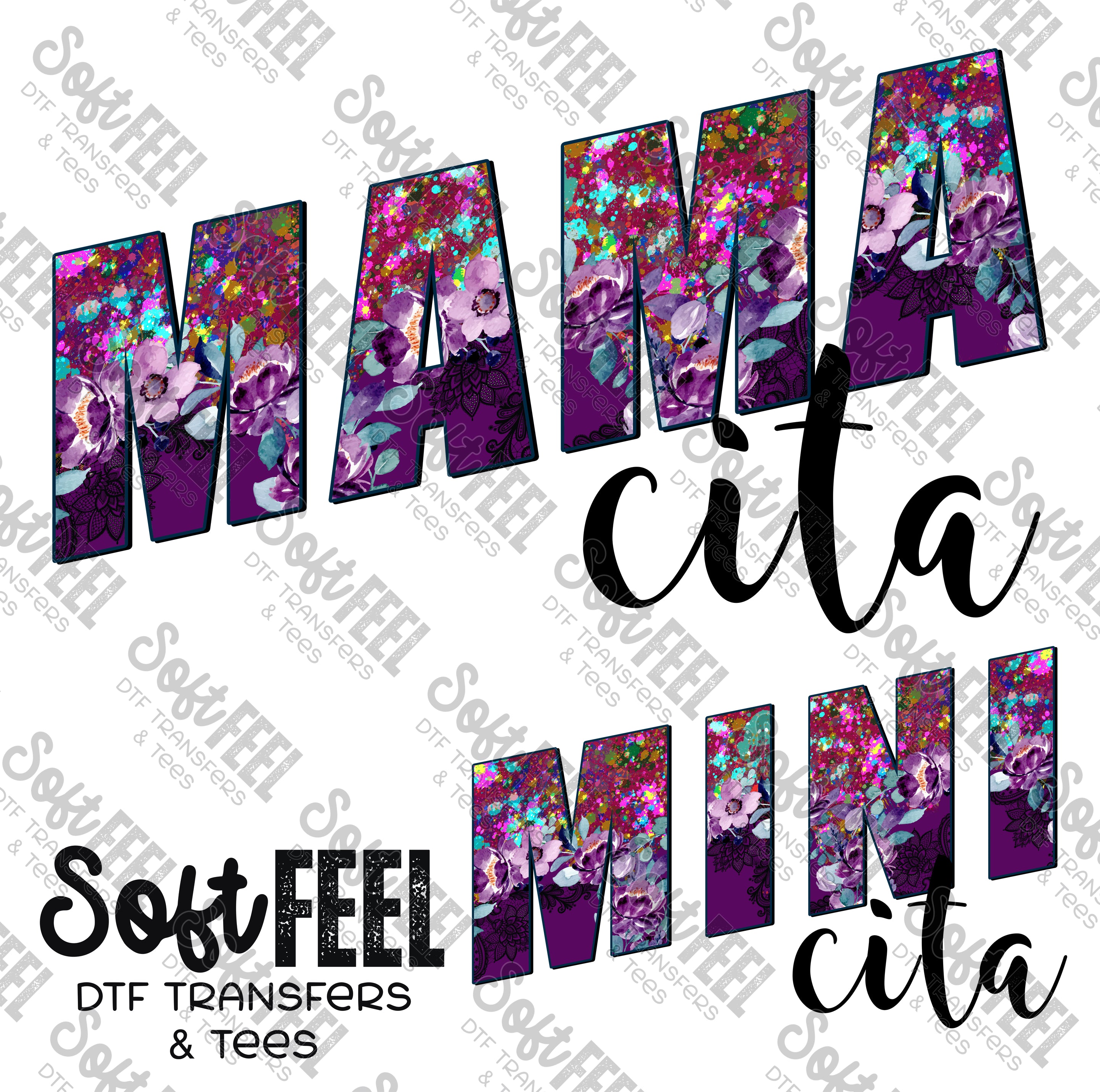 Mama Cita Mini Cita - Mama Mini Set / Youth / Women&#39;s - Direct To Film Transfer / DTF - Heat Press Clothing Transfer