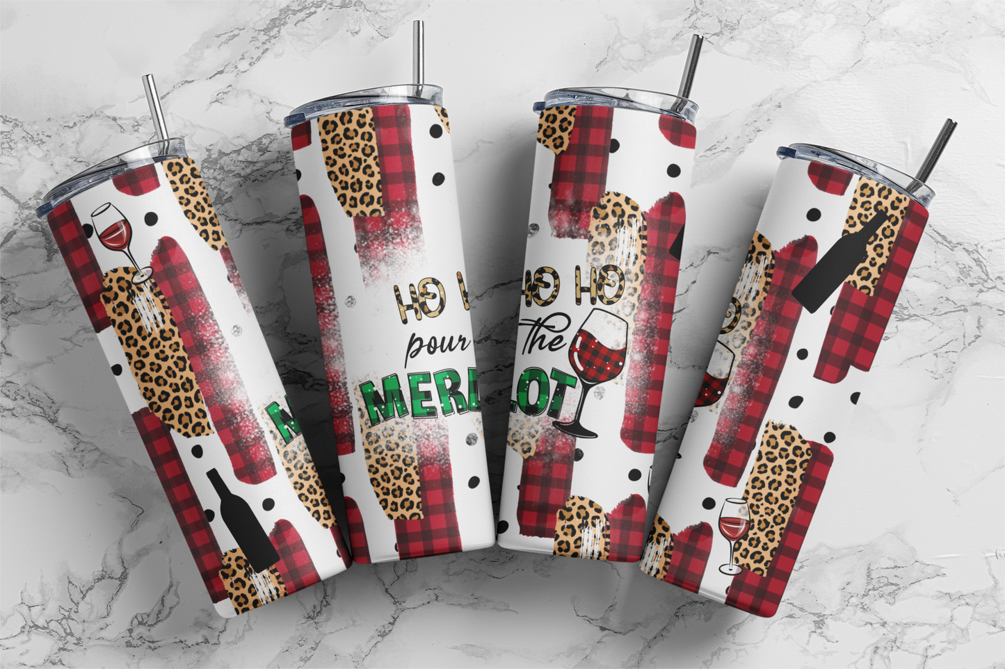 Pour The Merlot - Sublimation or Waterslide Wrap - 20oz and 30oz