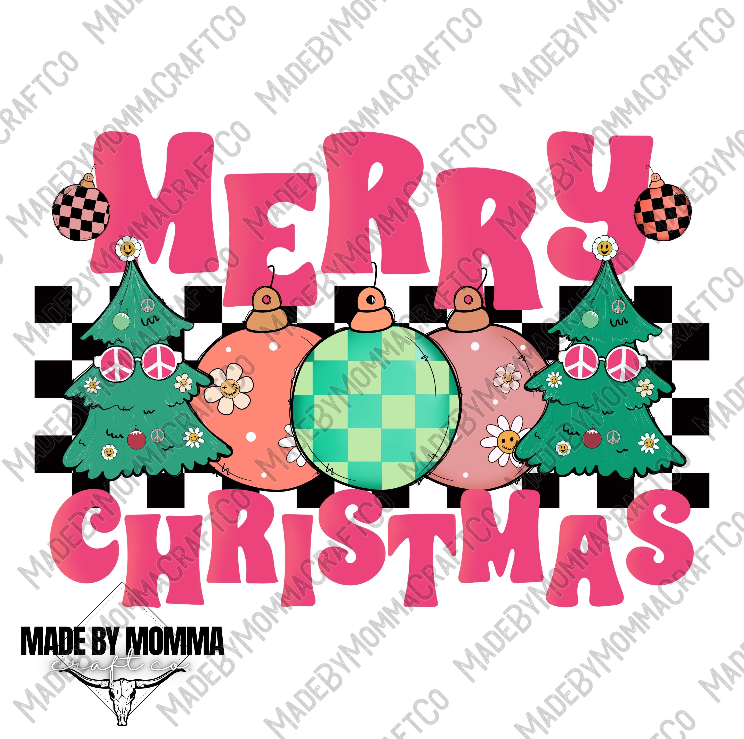 Merry Christmas - Christmas - Cheat Clear Waterslide™ or White Cast Sticker