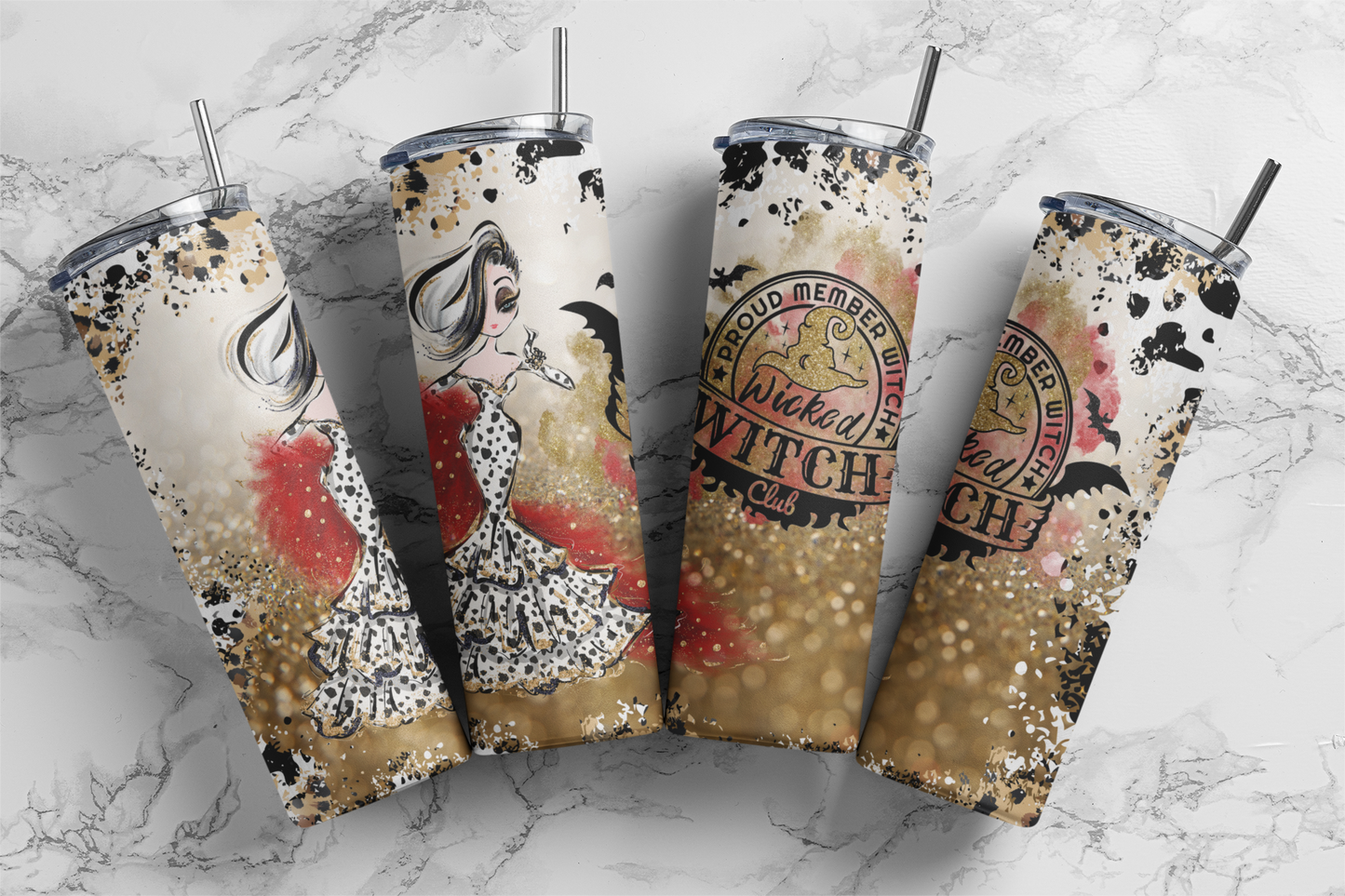 Wicked Witch Club - Halloween - Sublimation or Waterslide Wrap - 20oz and 30oz