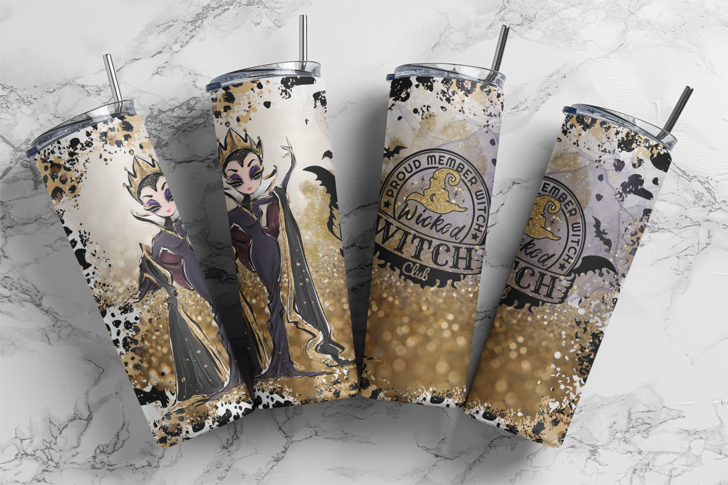 Wicked Witch Club 2 - Halloween - Sublimation or Waterslide Wrap - 20oz and 30oz