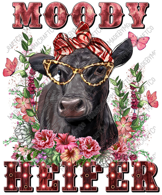 Moody Heifer - Women's - Cheat Clear Waterslide™ or White Cast Sticker