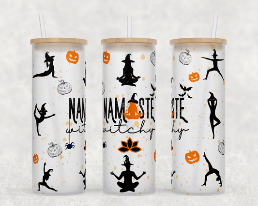 Namaste Witchy - Halloween - Sublimation or Waterslide Wrap - 20oz and 30oz