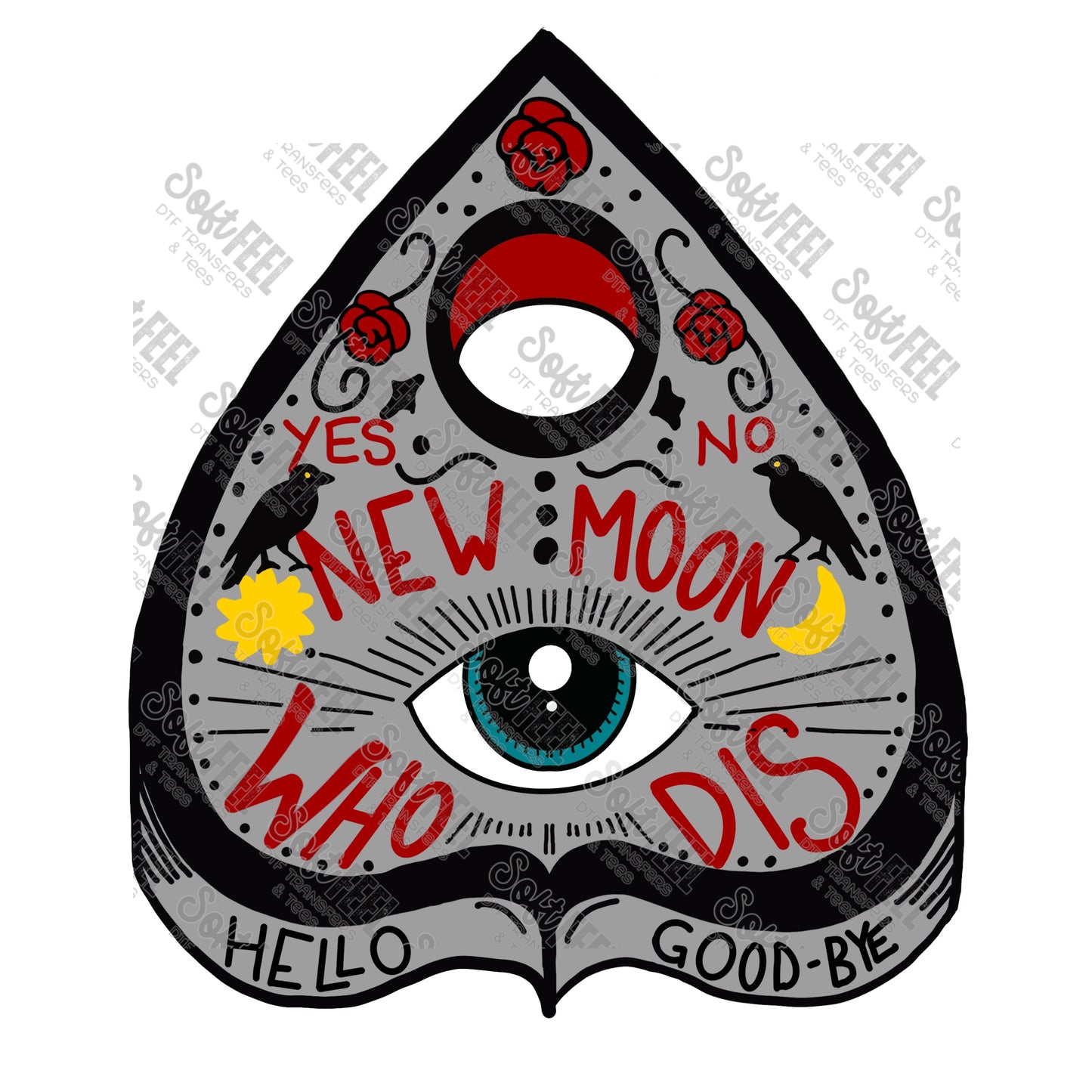 New Moon Who Dis - Halloween Horror - Direct To Film Transfer / DTF - Heat Press Clothing Transfer