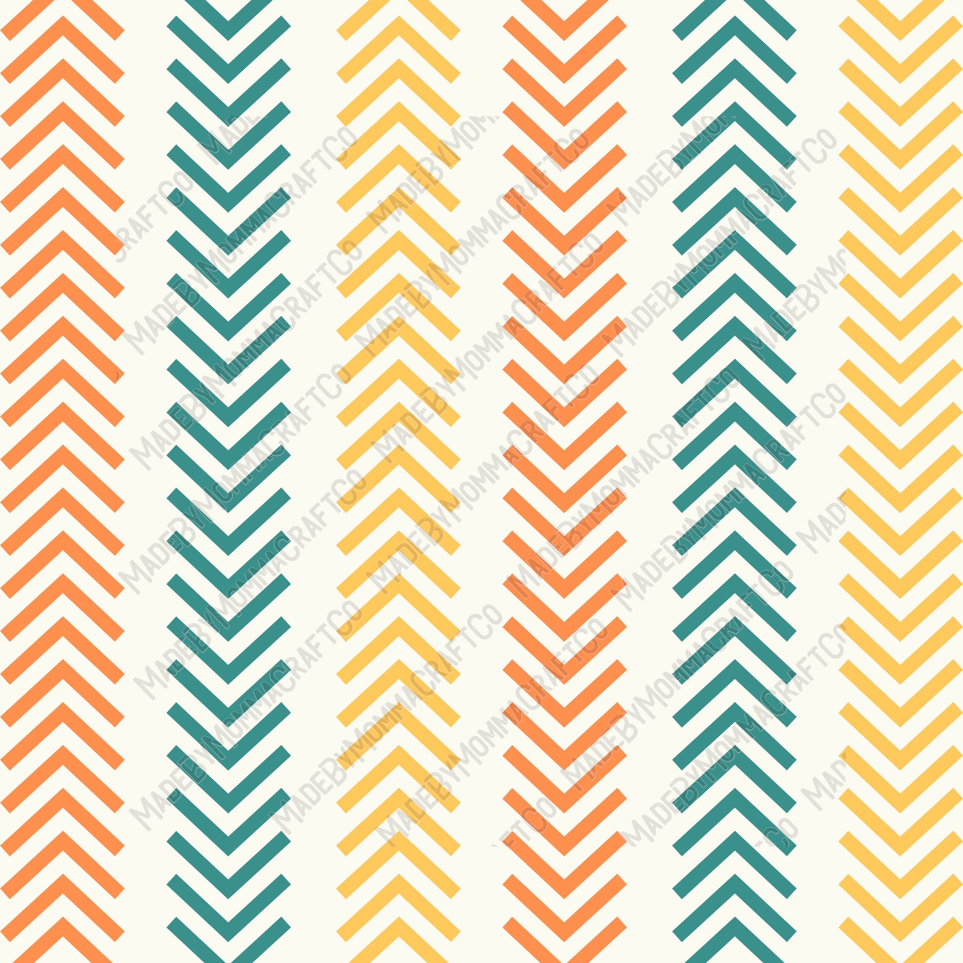 Orange And Yellow Aztec Patterns 11 - Vinyl Or Waterslide Seamless Wra ...