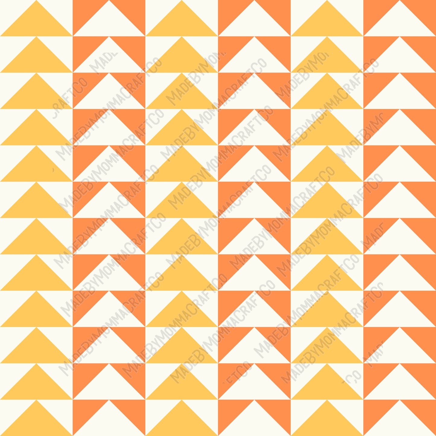 Orange And Yellow Aztec Patterns 7 - Vinyl Or Waterslide Seamless Wrap