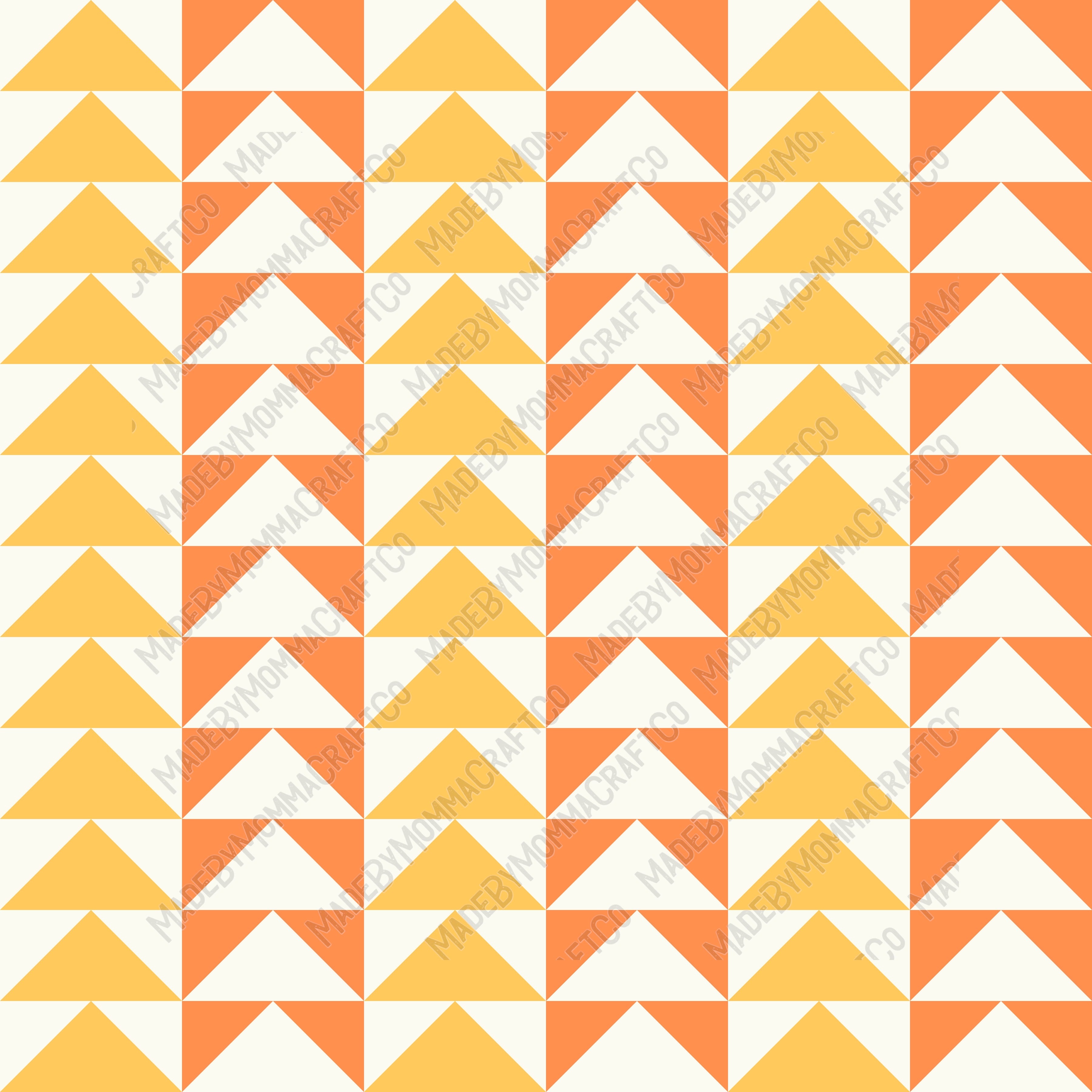 Orange And Yellow Aztec Patterns 7 - Vinyl Or Waterslide Seamless Wrap