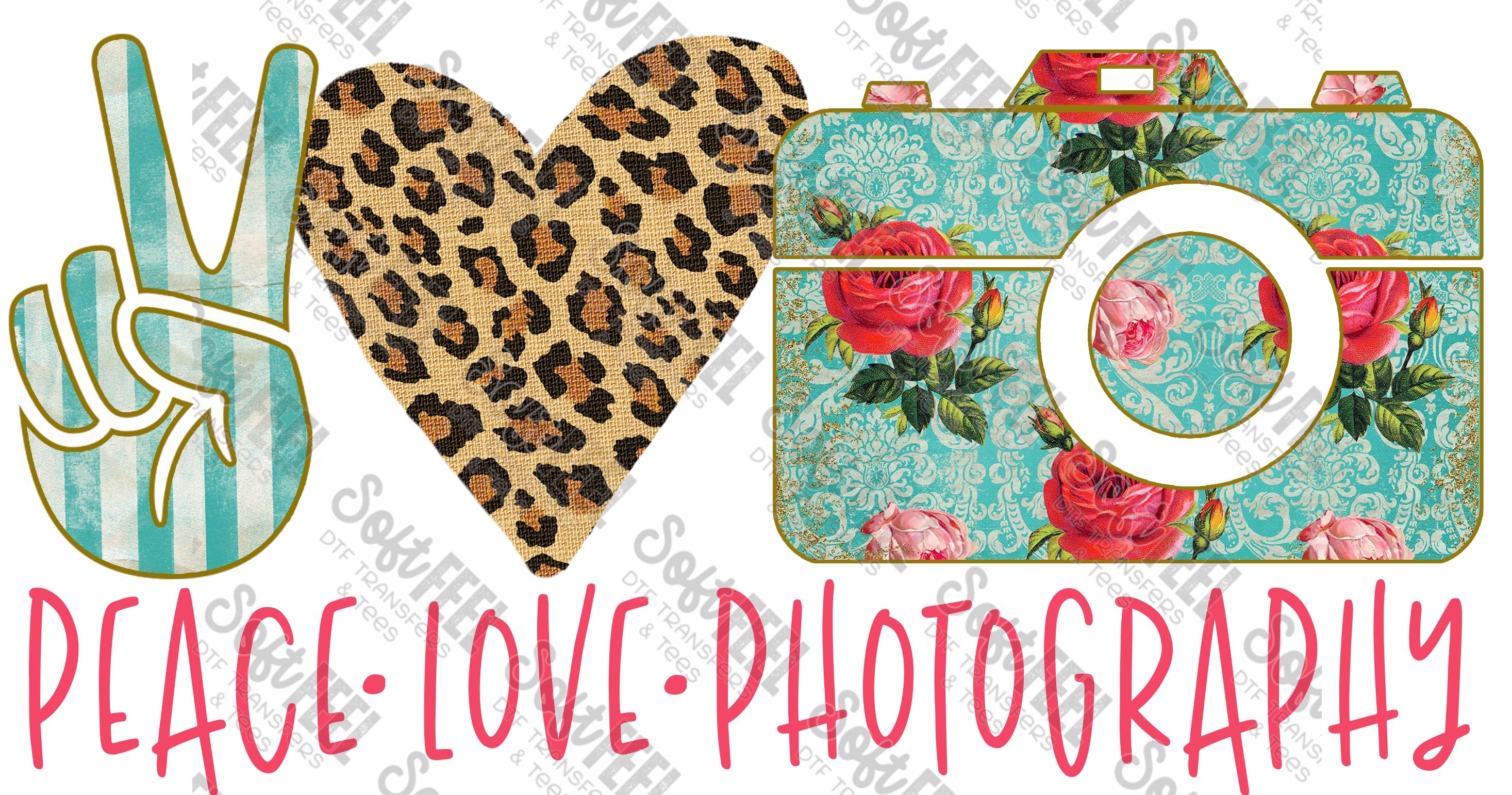 Peace Love Photography - Women&#39;s / Occupations - Direct To Film Transfer / DTF - Heat Press Clothing Transfer