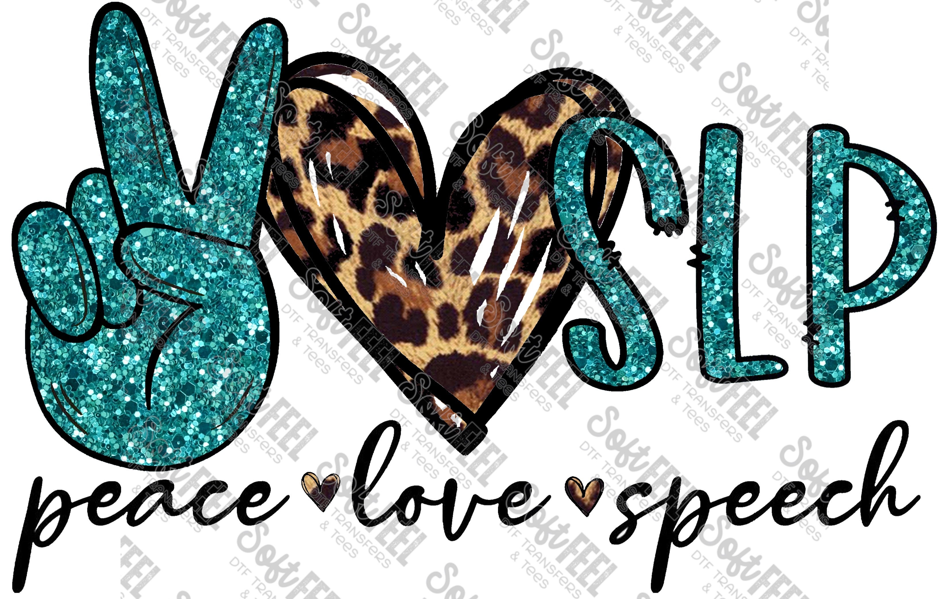 Peace Love SLP - Women&#39;s / Occupations - Direct To Film Transfer / DTF - Heat Press Clothing Transfer