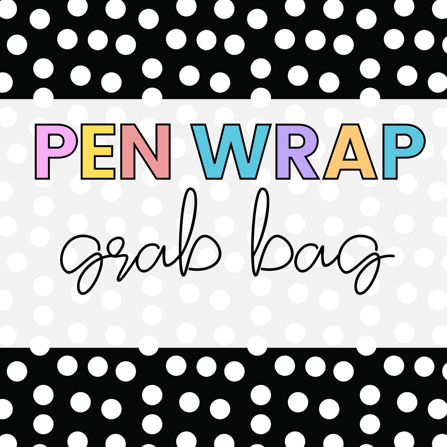 Pen Wrap Grab Bag Clear Waterslides