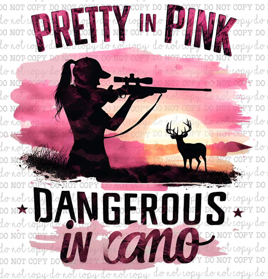 Pretty In Pink White Tail - Hunting - Cheat Clear Waterslide™ or White Cast Sticker