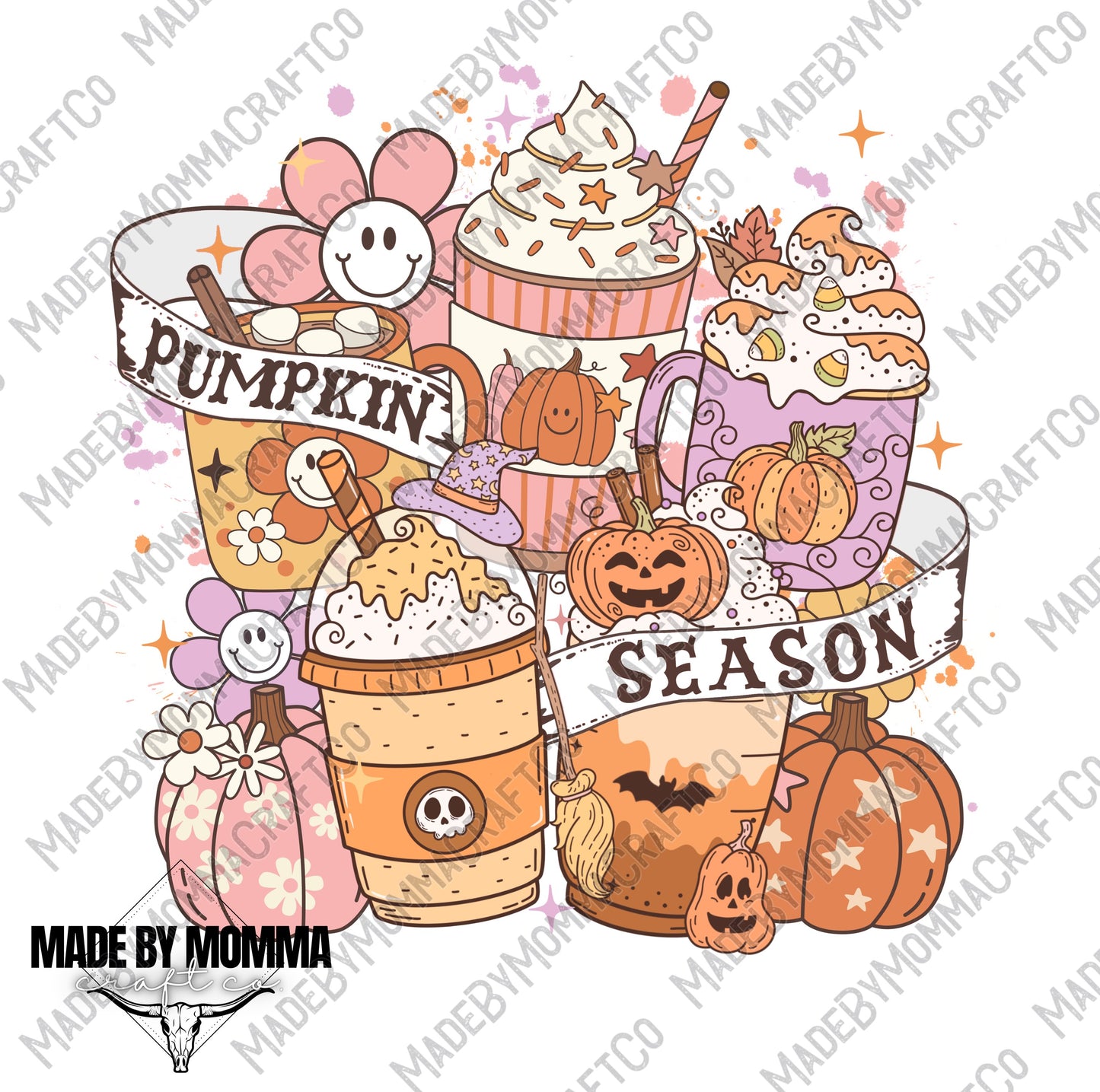 Pumpkin Season 2 - Fall - Cheat Clear Waterslide™ or White Cast Sticker