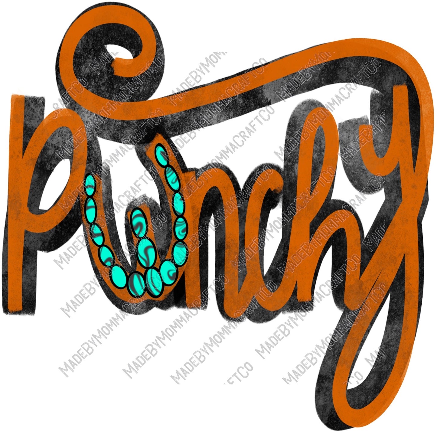 Punchy - Country Western - Cheat Clear Waterslide™ or White Cast Sticker