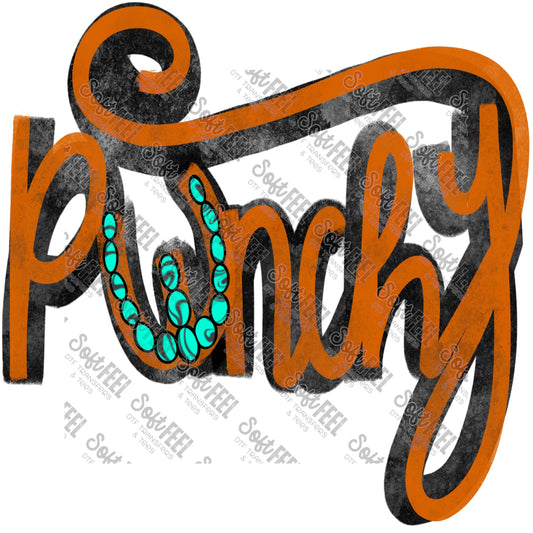 Punchy - Country Western - Direct To Film Transfer / DTF - Heat Press Clothing Transfer