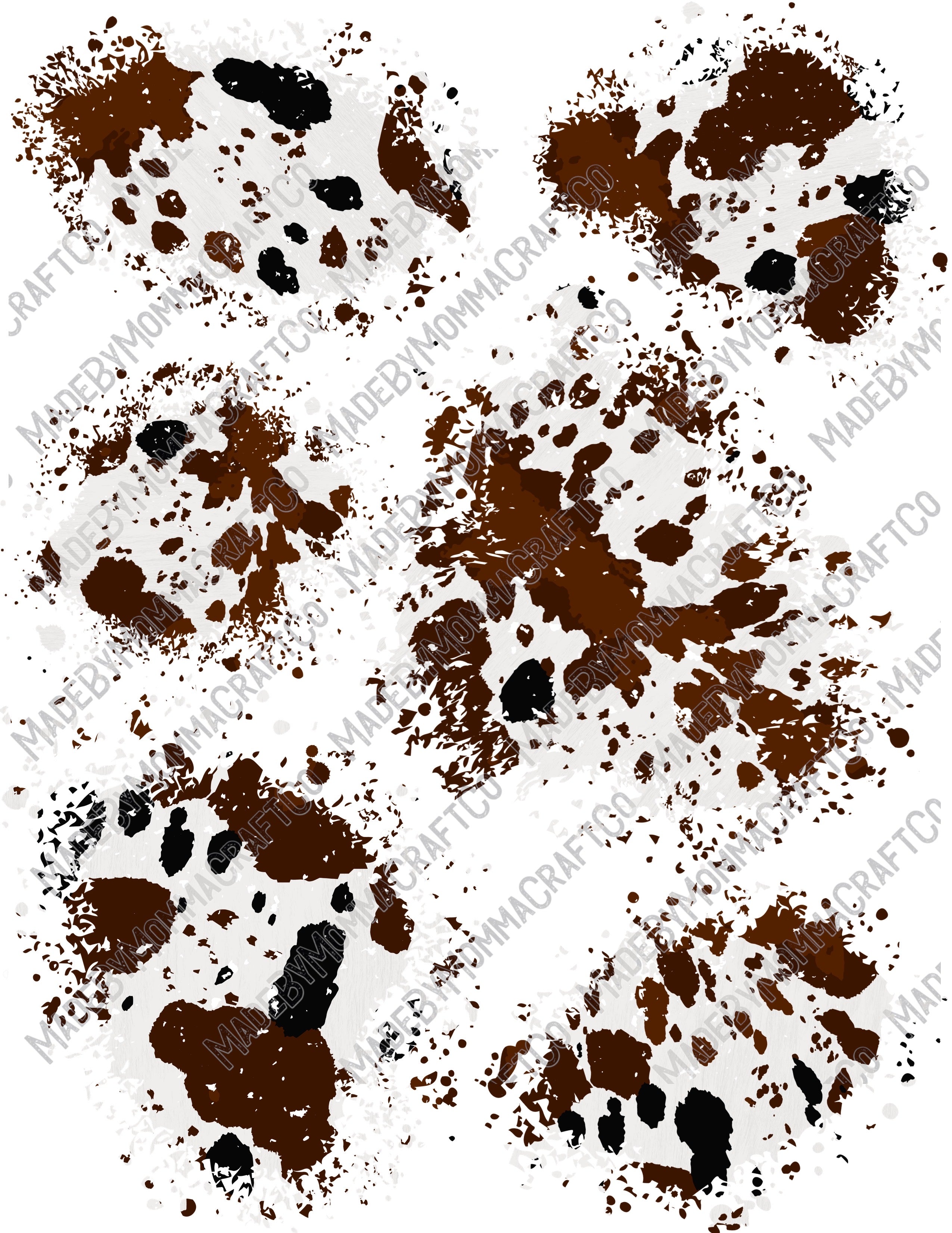 Cow Patch Pattern Realistic Brown Cow - Patches or Patterns - Cheat Clear Waterslide™ or ...