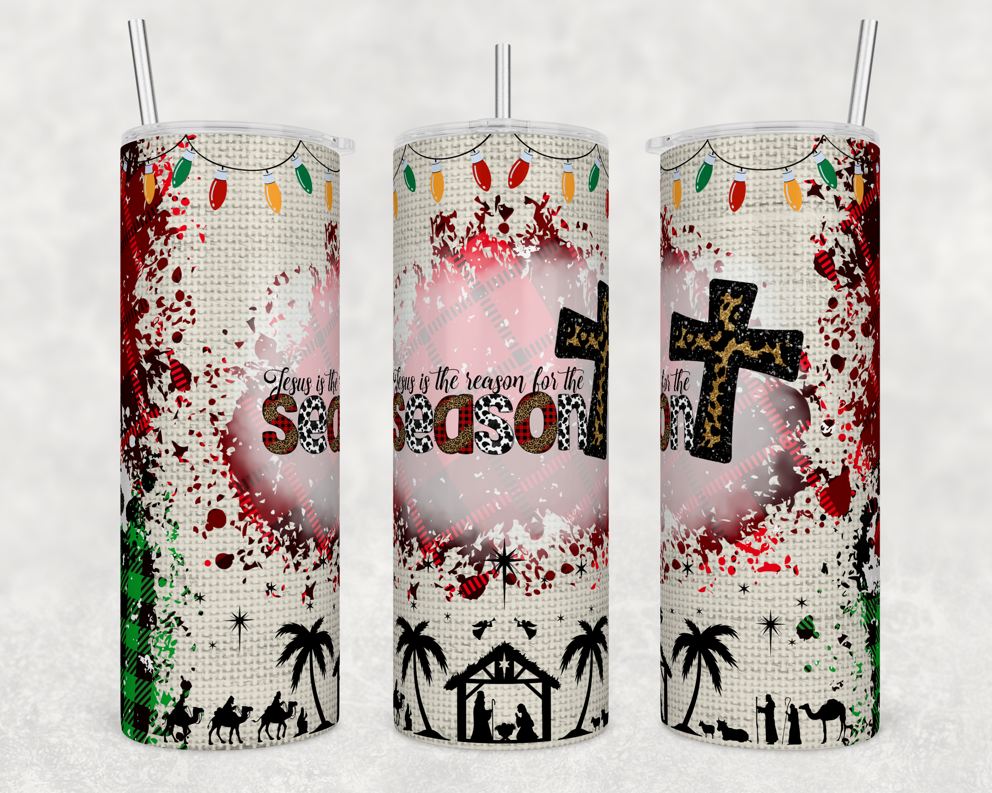 Reason For The Season - Sublimation or Waterslide Wrap - 20oz and 30oz