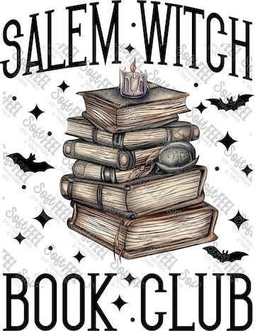Salem Witch Book Club - Halloween Horror - Direct To Film Transfer / DTF - Heat Press Clothing Transfer