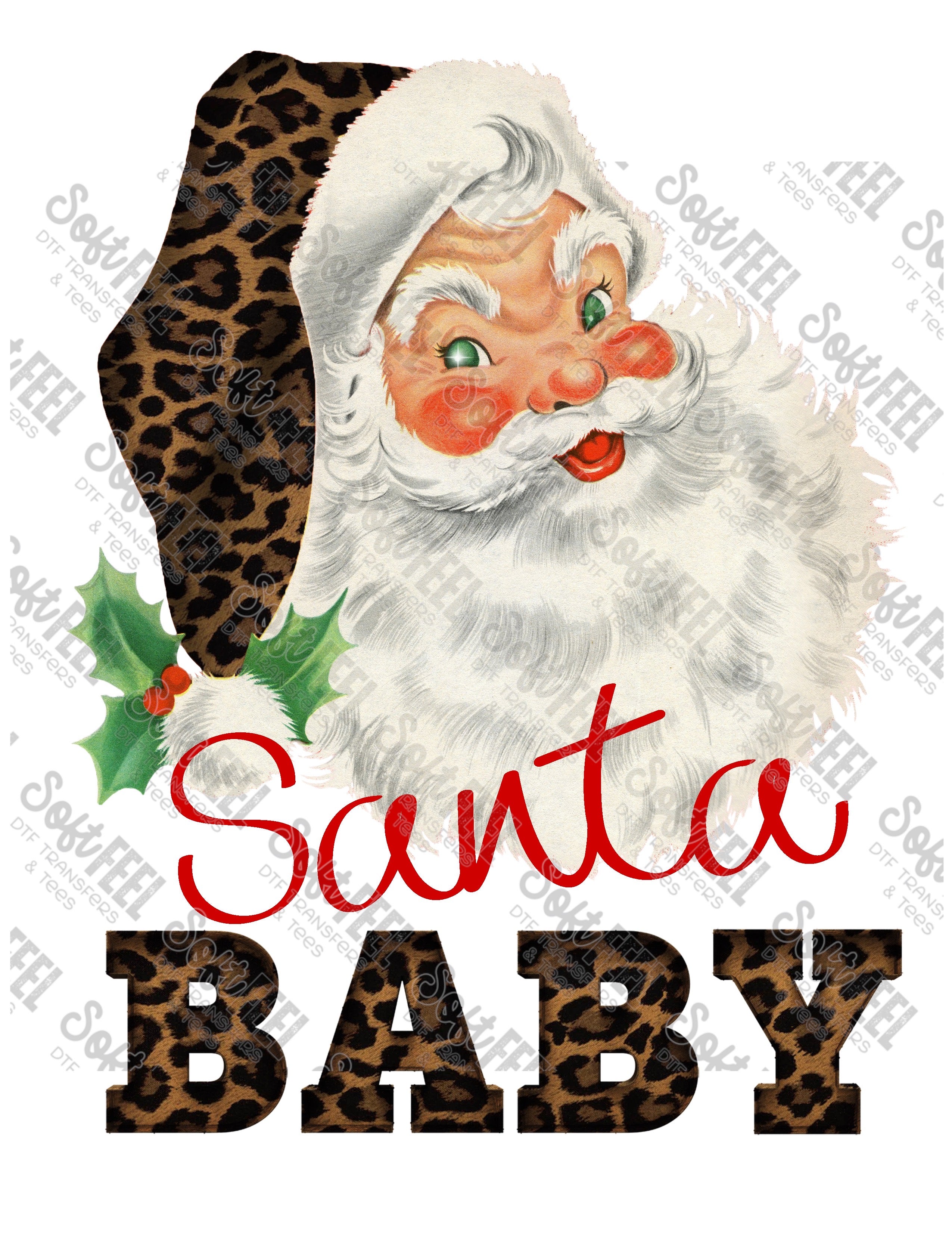 Santa Baby - Christmas / Women&#39;s - Direct To Film Transfer / DTF - Heat Press Clothing Transfer