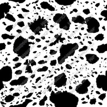 Seamless Cow Spots - Patches or Patterns - Cheat Clear Waterslide™ or White Cast Sticker