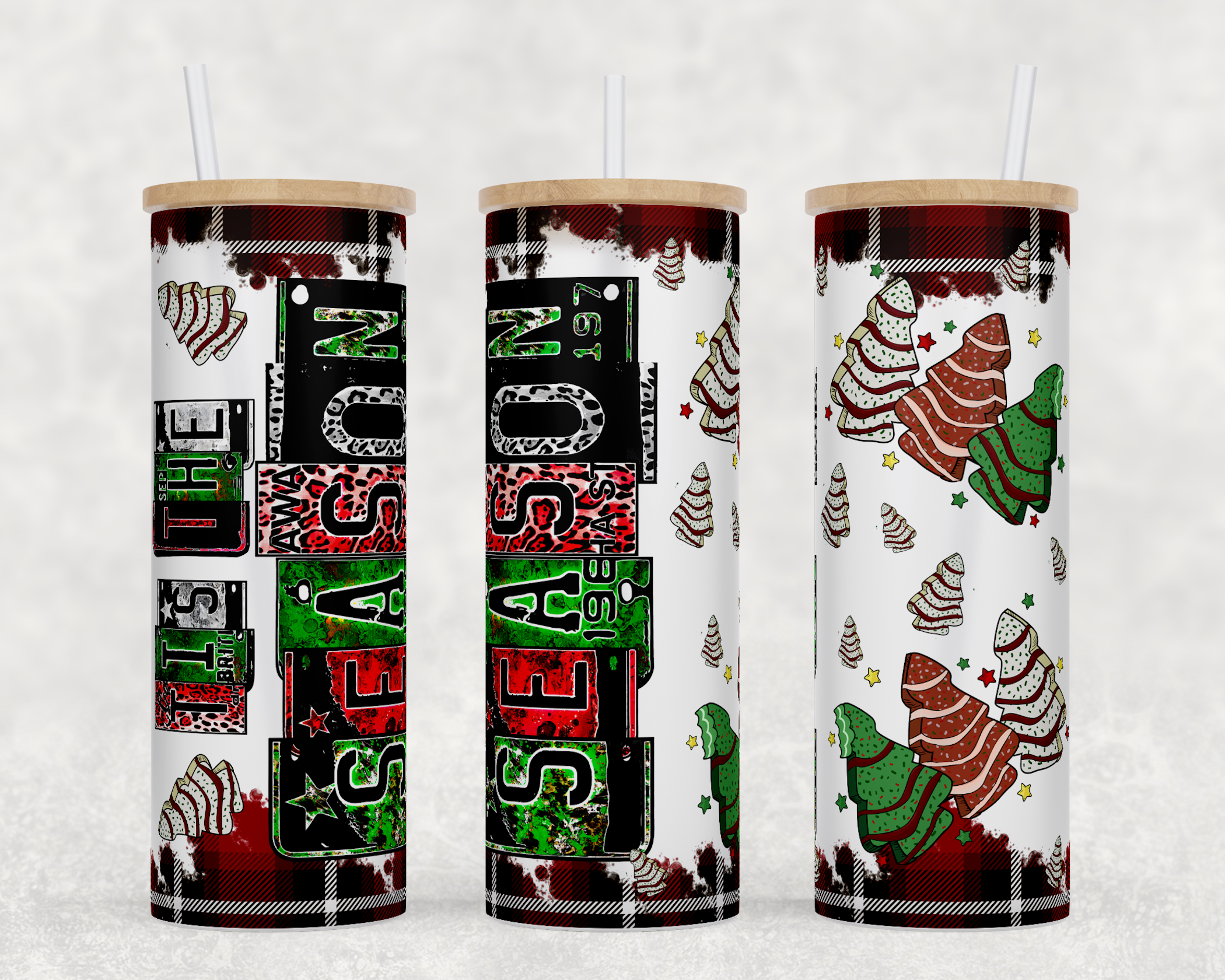 Tis The Season Christmas Treats UV DTF Tumbler Wrap