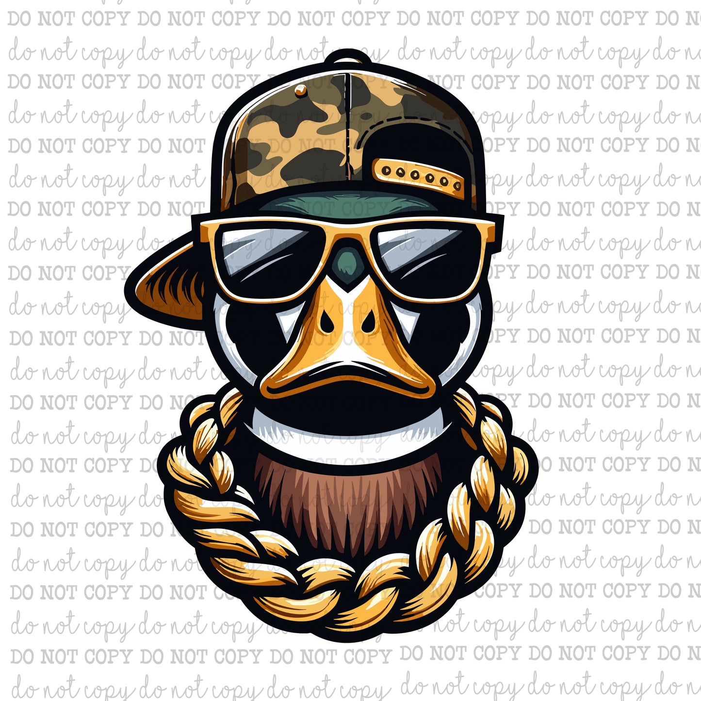 Shot Caller Duck - Hunting - Cheat Clear Waterslide™ or White Cast Sticker