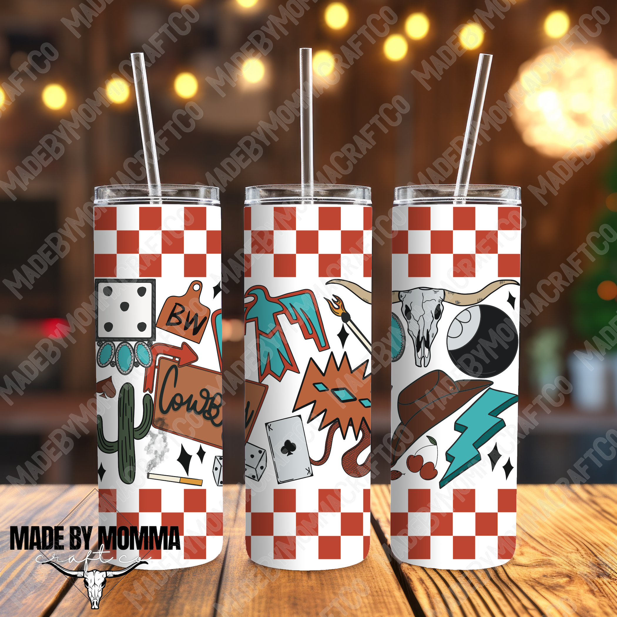 Southwestern Clipart UV DTF Tumbler Wrap