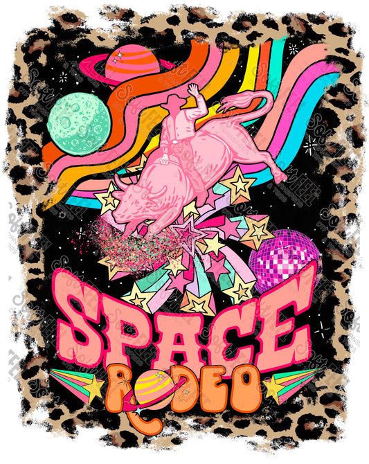 Space Rodeo - Country Western / Retro - Direct To Film Transfer / DTF - Heat Press Clothing Transfer