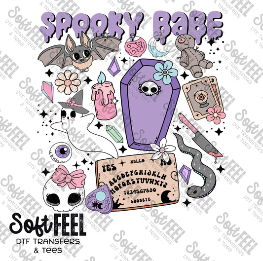 Spooky Babe - Halloween - Direct To Film Transfer / DTF - Heat Press Clothing Transfer