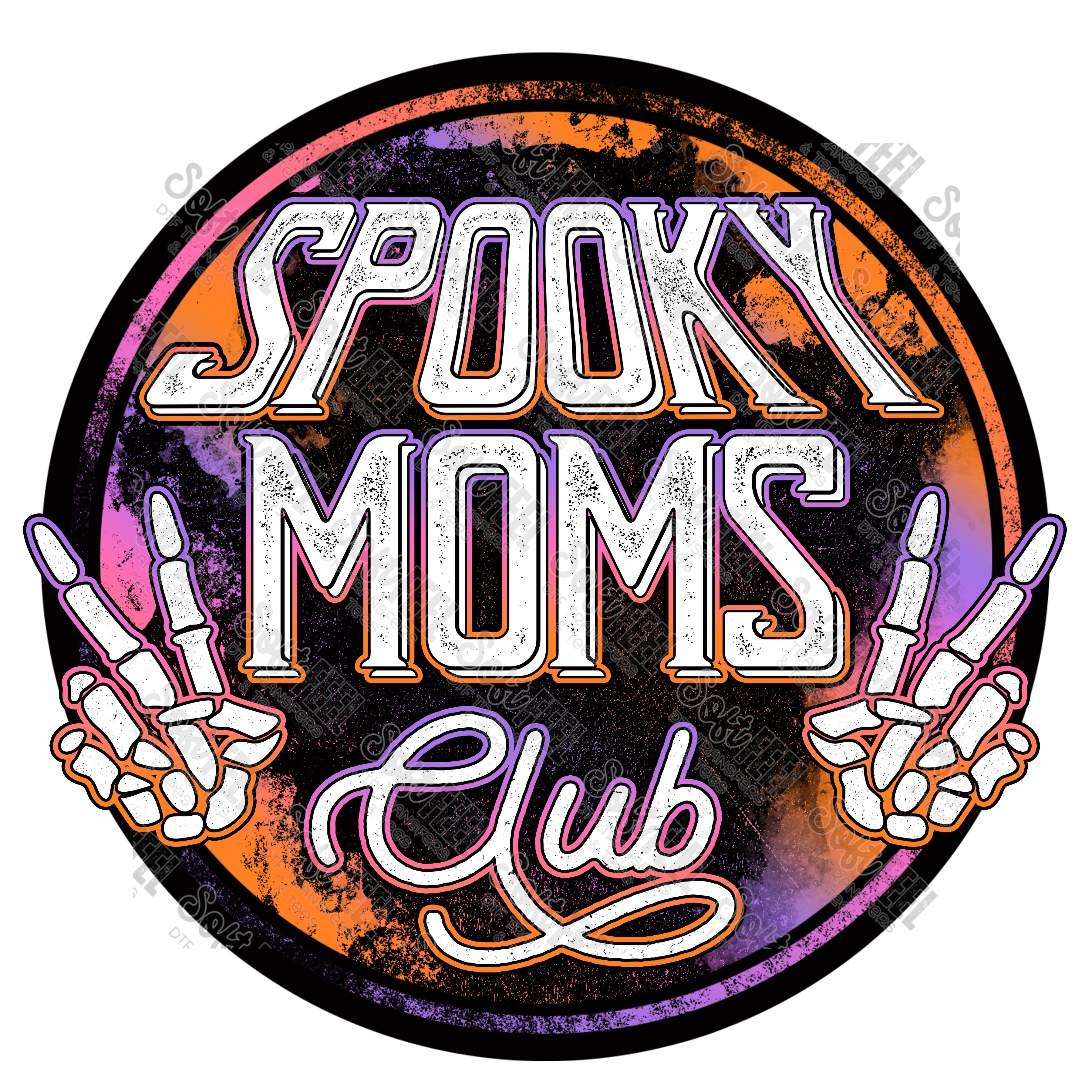 Spooky Moms Club - Halloween Horror - Direct To Film Transfer / DTF - Heat Press Clothing Transfer