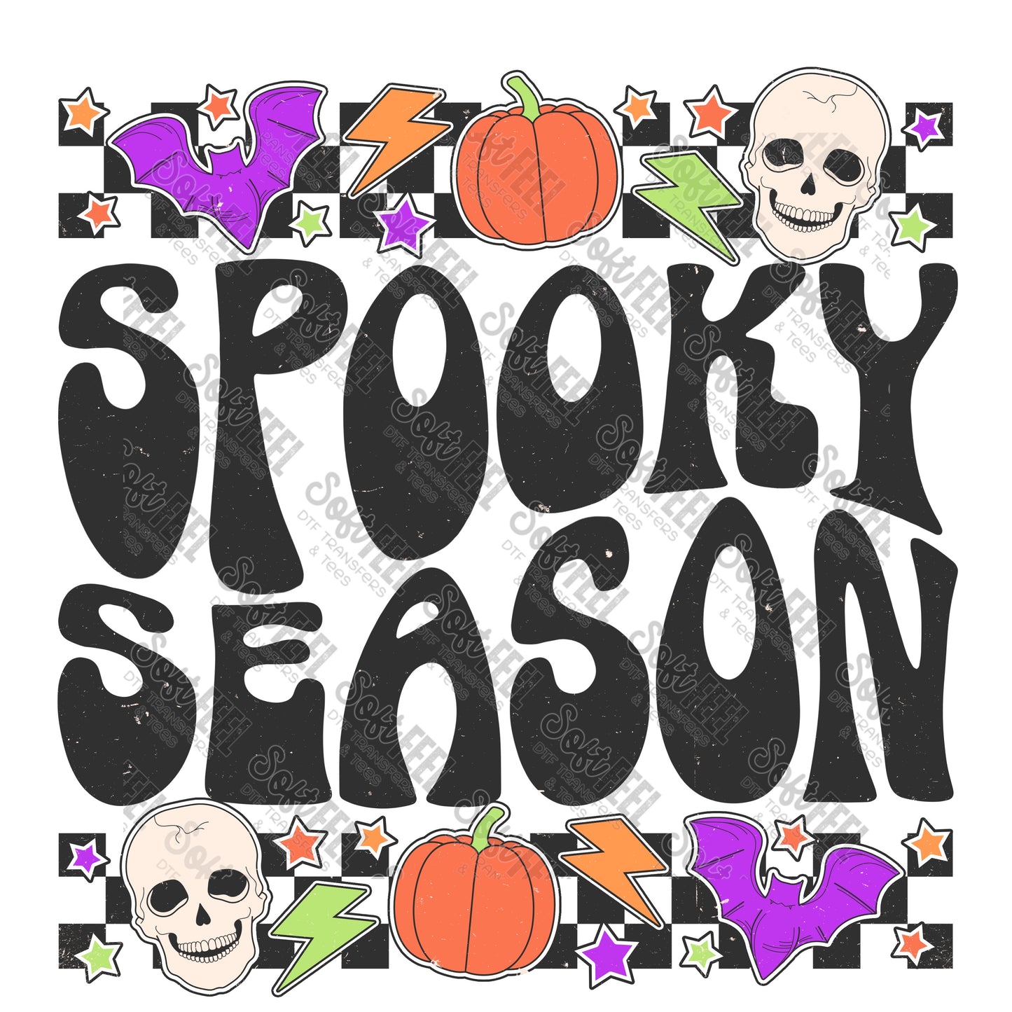 Spooky Season - Retro / Halloween Horror - Direct To Film Transfer / DTF - Heat Press Clothing Transfer