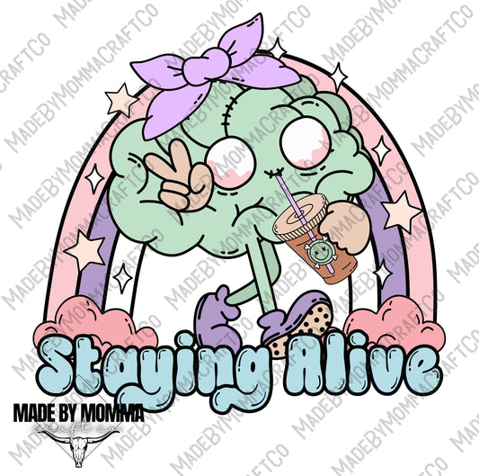Staying Alive - Halloween - Cheat Clear Waterslide™ or Cheat Clear Sticker Decal
