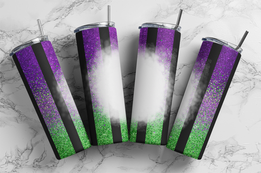 Halloween Stripes - Halloween - Sublimation or Waterslide Wrap - 20oz and 30oz