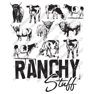 Ranchy Stuff Cows - Country Western - Cheat Clear Waterslide™ or White Cast Sticker