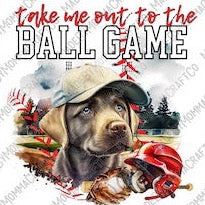 Take me out to the Ball Game Baseball Lab - Cheat Clear Waterslide™ or White Cast Sticker