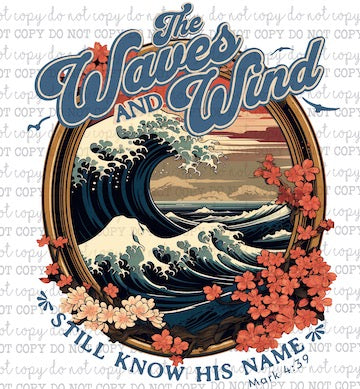 The Waves And Wind - Christian - Cheat Clear Waterslide™ or White Cast Sticker