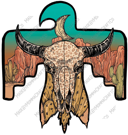 Thunder Bird Desert - Country Western - Cheat Clear Waterslide™ or White Cast Sticker