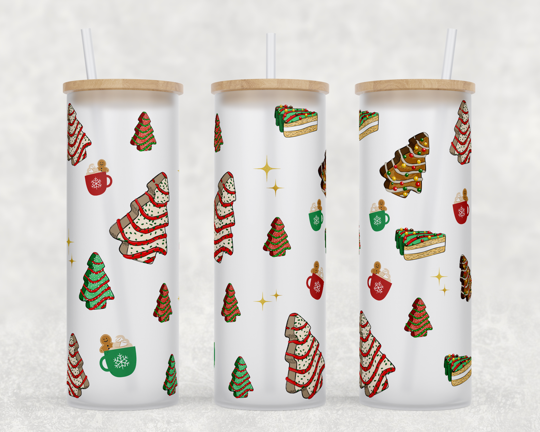 Christmas Treats UV DTF Tumbler Wrap