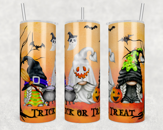 Trick or Treat Gnomes - Halloween - Sublimation or Waterslide Wrap - 20oz and 30oz