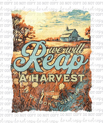 We Will Reap A Harvest - Christian - Cheat Clear Waterslide™ or White Cast Sticker