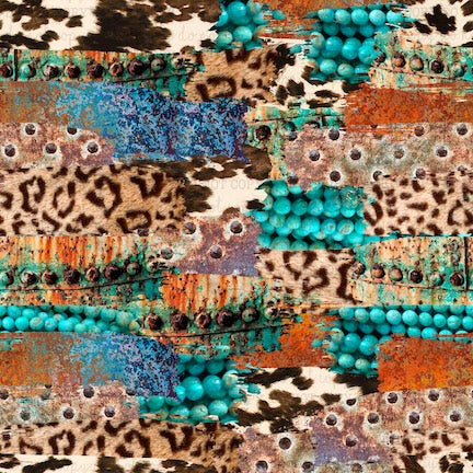 Western Brush Stroke Seamless Pattern - Vinyl Or Waterslide Seamless Wrap