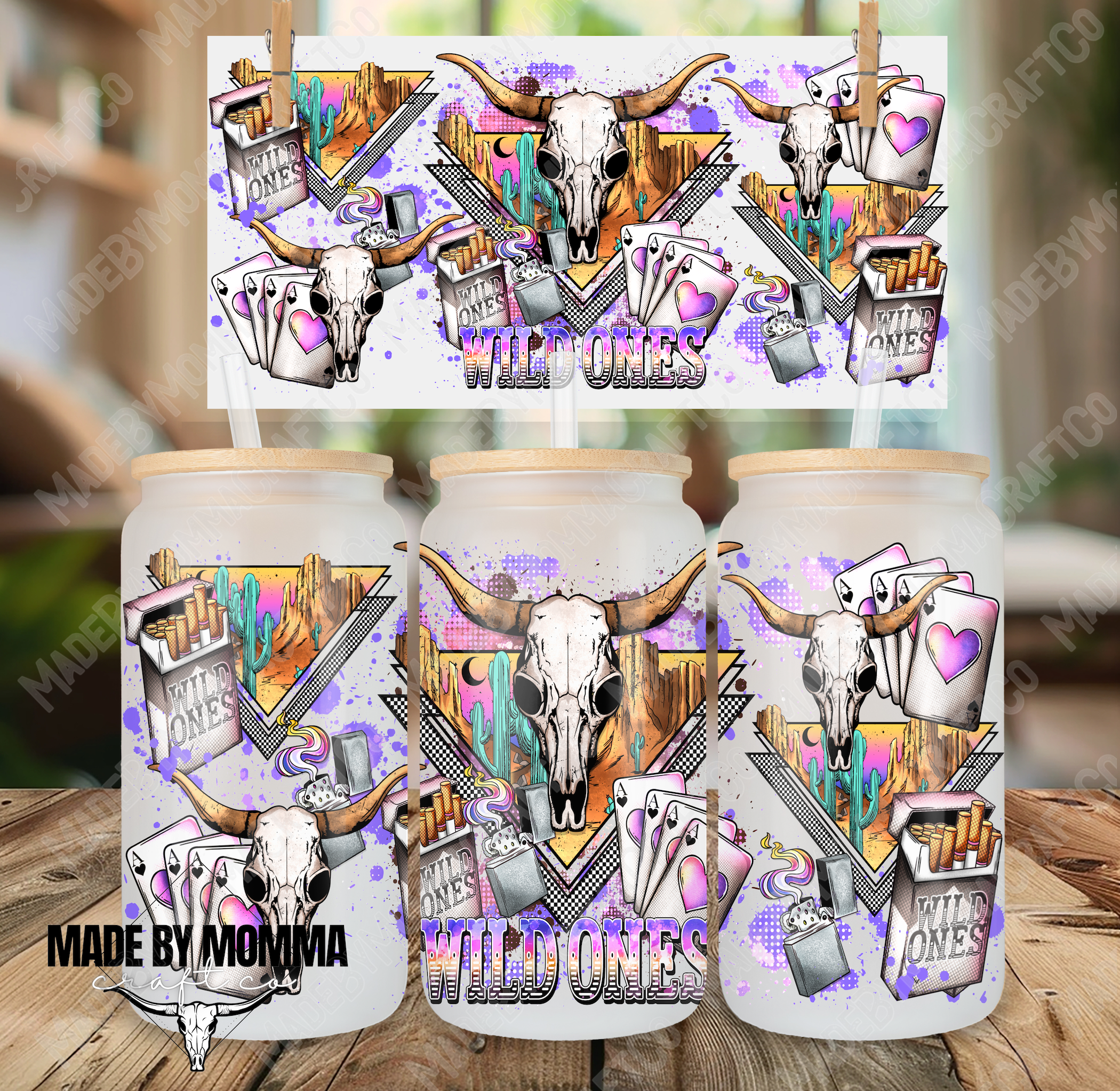 Wild Ones Western 16oz UV DTF or Sublimation Wrap