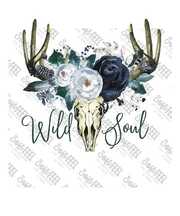 Wild Soul - Women's / Hippie Gypsy / Country Western - Direct To Film Transfer / DTF - Heat Press Clothing Transfer